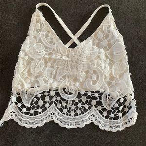 Lace crop top